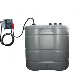 Cuve à fioul 1500L avec pompe 56L/min et station murale